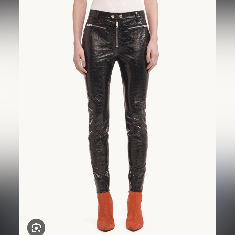 Rag & Bone Ryder Crinkle Leather Pants